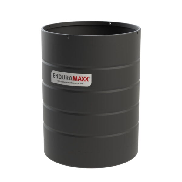 6000 Litre Vertical Open Top Tank - 1 SG - Black