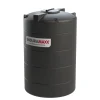 1500 Litre vertical water tank in black with enduramaxx logo across the front