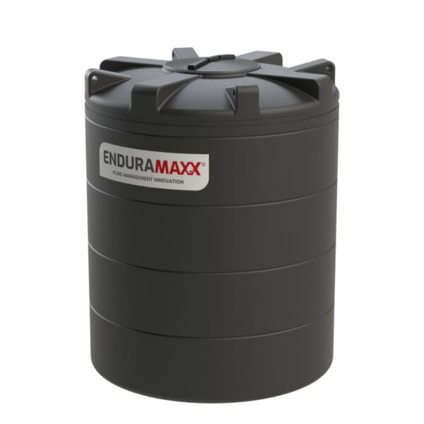 4000 Litre Slimline Vertical Tank - Black - Potable Water - 1 SG
