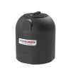 150 Litre vertical water tank in black with enduramaxx logo across the front