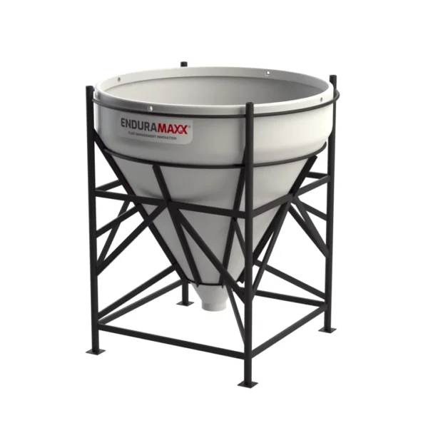 2000 Litre 60 Degree Open Top Cone Tank No Frame