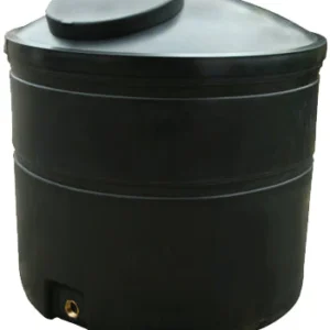 1300 Litre Open Top Water Tank - Black
