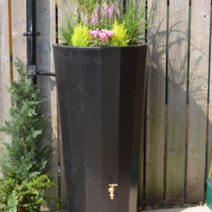Metropolitan Water Butt Planter Black